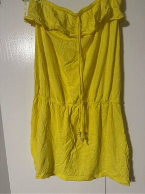 AERIE — Strapless Yellow Summer Dress